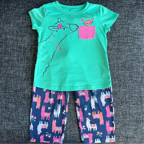 Carter’s Llama Pajamas Size 5 - Picture 2 of 9